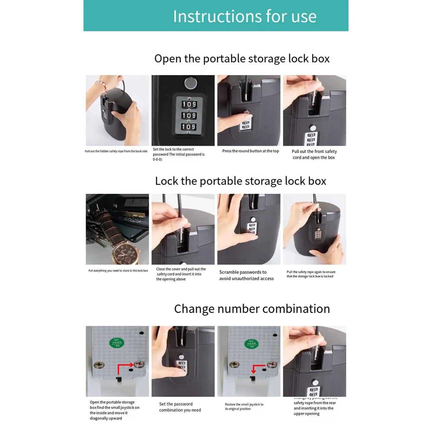 TripVault Storage Lock Box